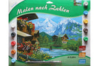 Bergidyll im Gebirge Mammut 109030 Malen nach Zahlen ab 8 Jahre 40 x 30 cm