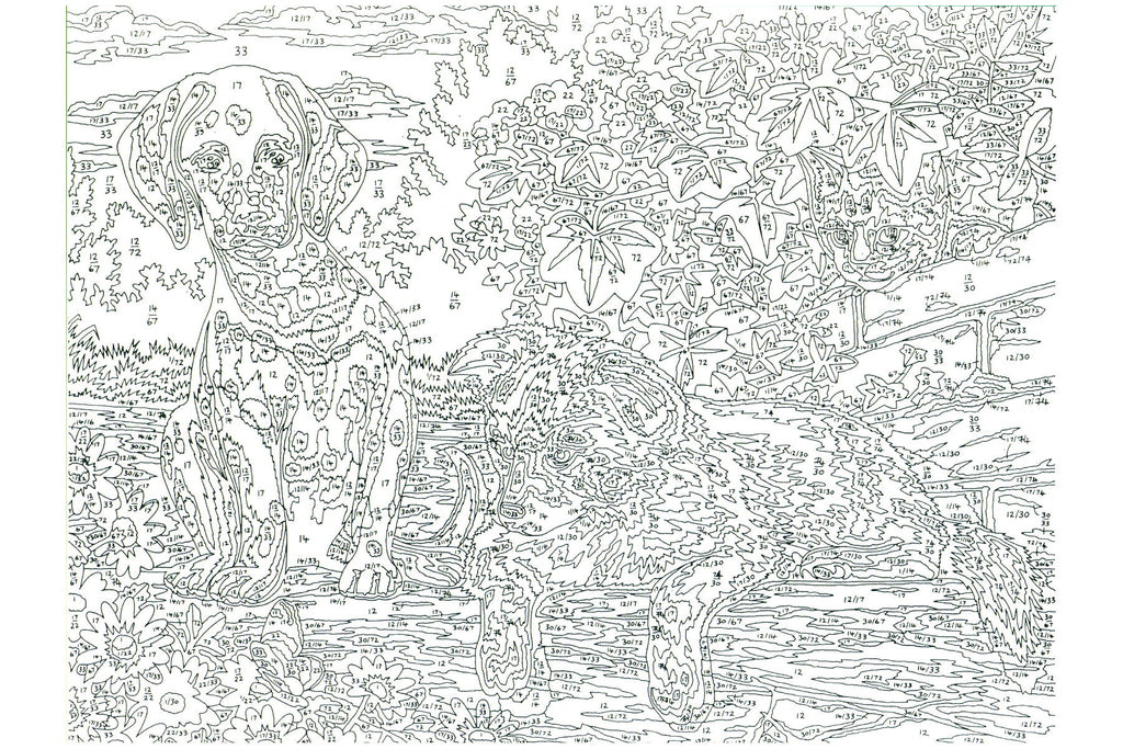 Hundewelpen Mammut 109035 Malen nach Zahlen ab 8 Jahre 40 x 30 cm