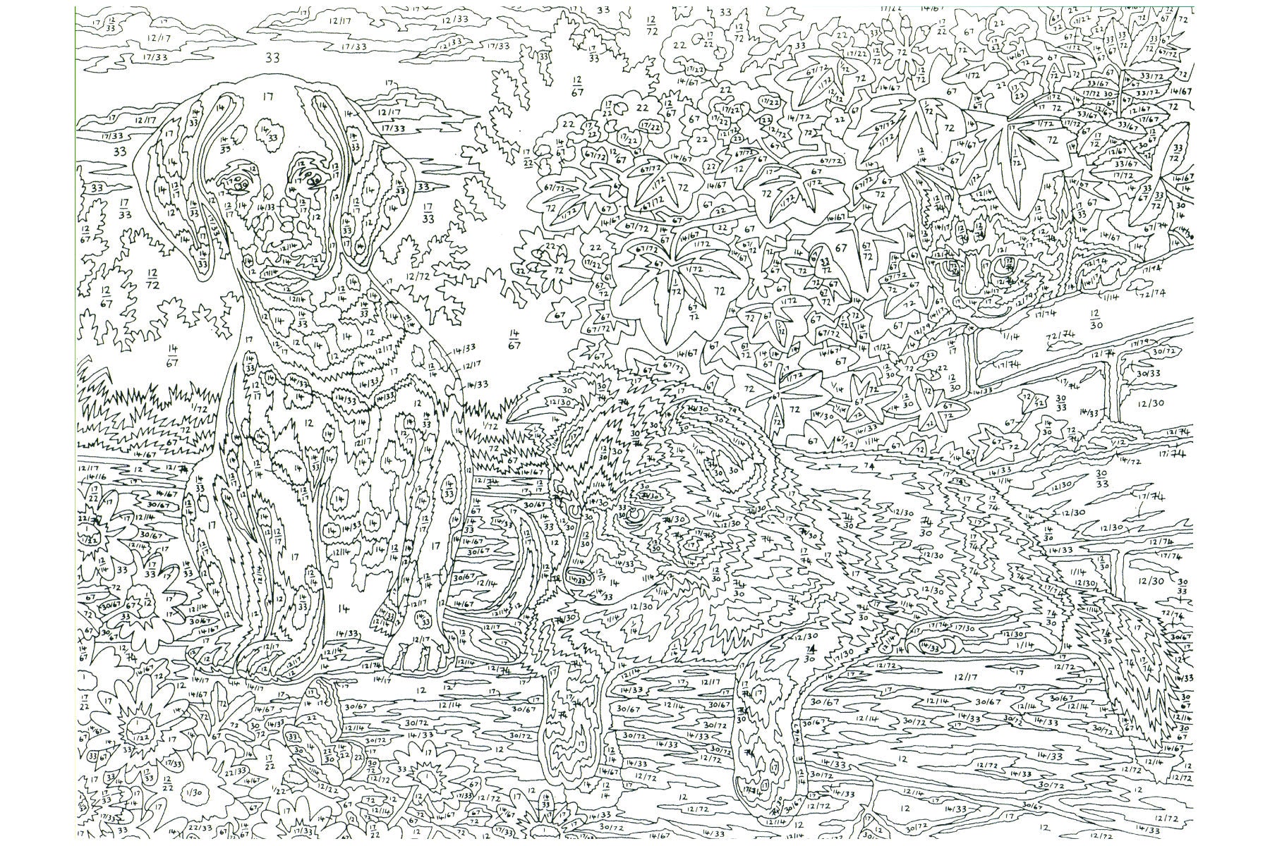 Hundewelpen Mammut 109035 Malen nach Zahlen ab 8 Jahre 40 x 30 cm