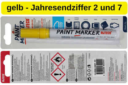 Markierungsstift für Bienenkönigin in Jahresfarbe Zeichenstift Marker Stift