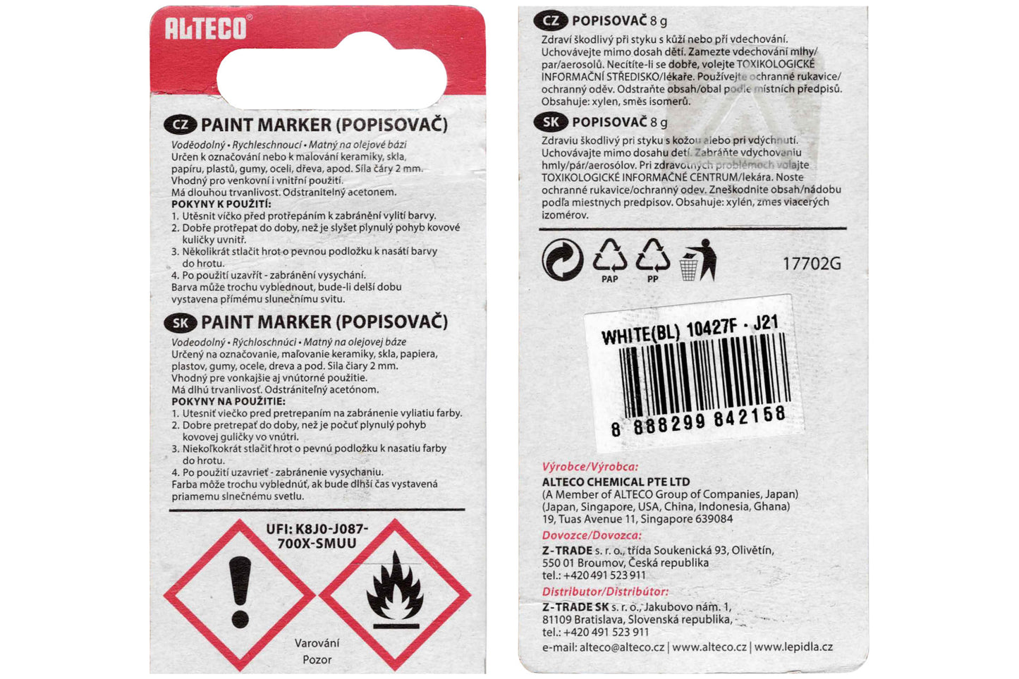 Markierungsstift für Bienenkönigin in Jahresfarbe Zeichenstift Marker Stift