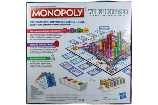 Monopoly Wolkenkratzer - Ein Familien-Strategiespiel ab 8 Jahre für 2 - 4 Spieler