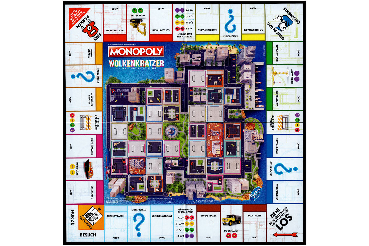Monopoly Wolkenkratzer - Ein Familien-Strategiespiel ab 8 Jahre für 2 - 4 Spieler