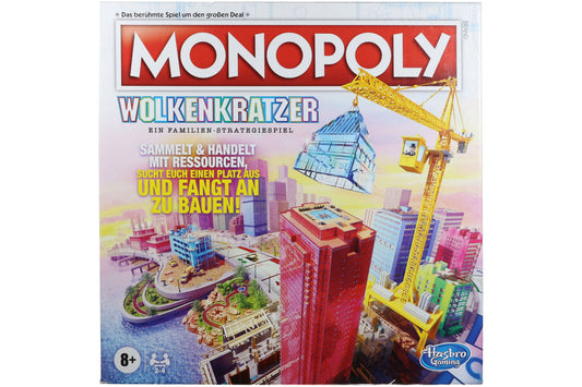 Monopoly Wolkenkratzer - Ein Familien-Strategiespiel ab 8 Jahre für 2 - 4 Spieler