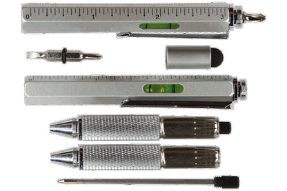 Balvi Multifunktionsstift The Architect Aluminium silber 5 in 1