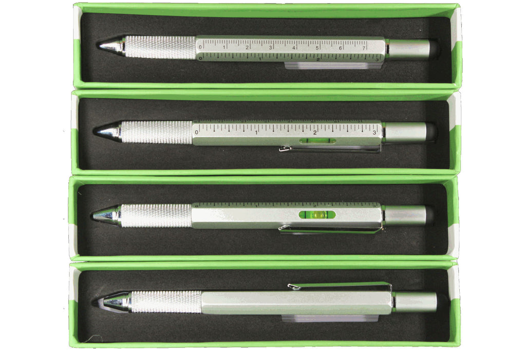 Balvi Multifunktionsstift The Architect Aluminium silber 5 in 1
