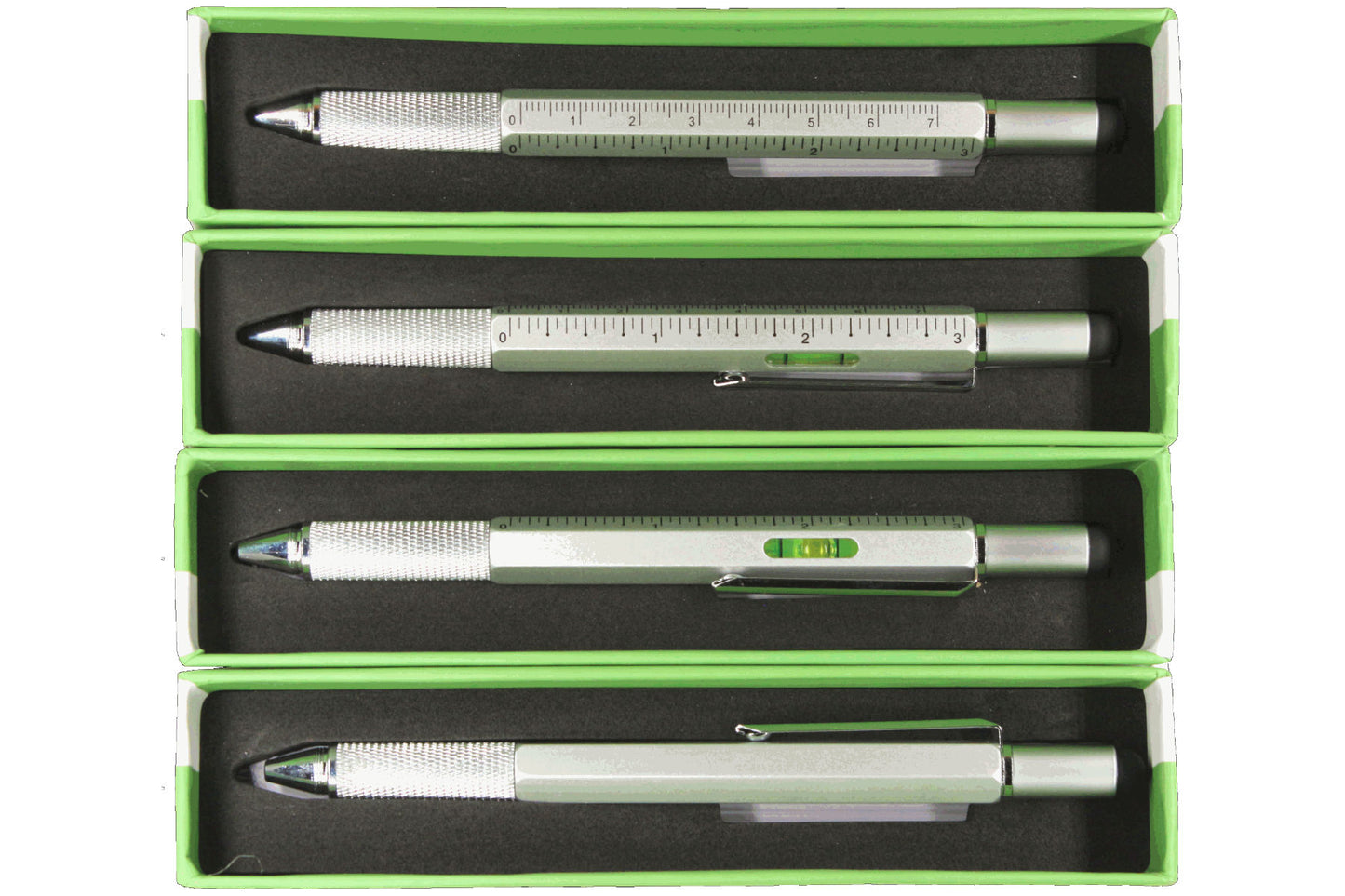 Balvi Multifunktionsstift The Architect Aluminium silber 5 in 1