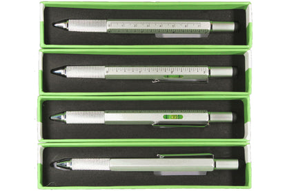 Balvi Multifunktionsstift The Architect Aluminium silber 5 in 1