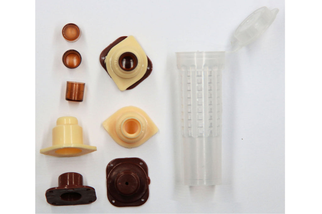 Nicot System Set 81 parts 50 queen bowls with larval spoon for breeding queens 