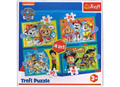 PAW Patrol Puzzle 4 in 1 mit 12, 15, 20 und 24 Teile ab 3 Jahre 285x205 mm Trefl 34346