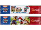 PAW Patrol Puzzle 30 + 48 Teile und Memory 2 x 12 Karten ab 3 Jahre Trefl 93337