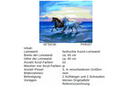 Pferde am Strand Malen nach Zahlen 22 Acrylfarben 50 x 40 cm