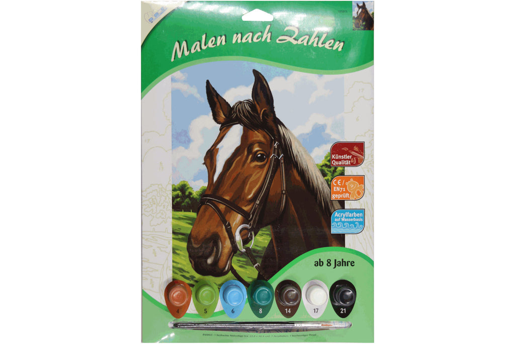 Pferdeporträt Mammut Classic 105011 Malen nach Zahlen ab 8 Jahre 228 x304 mm
