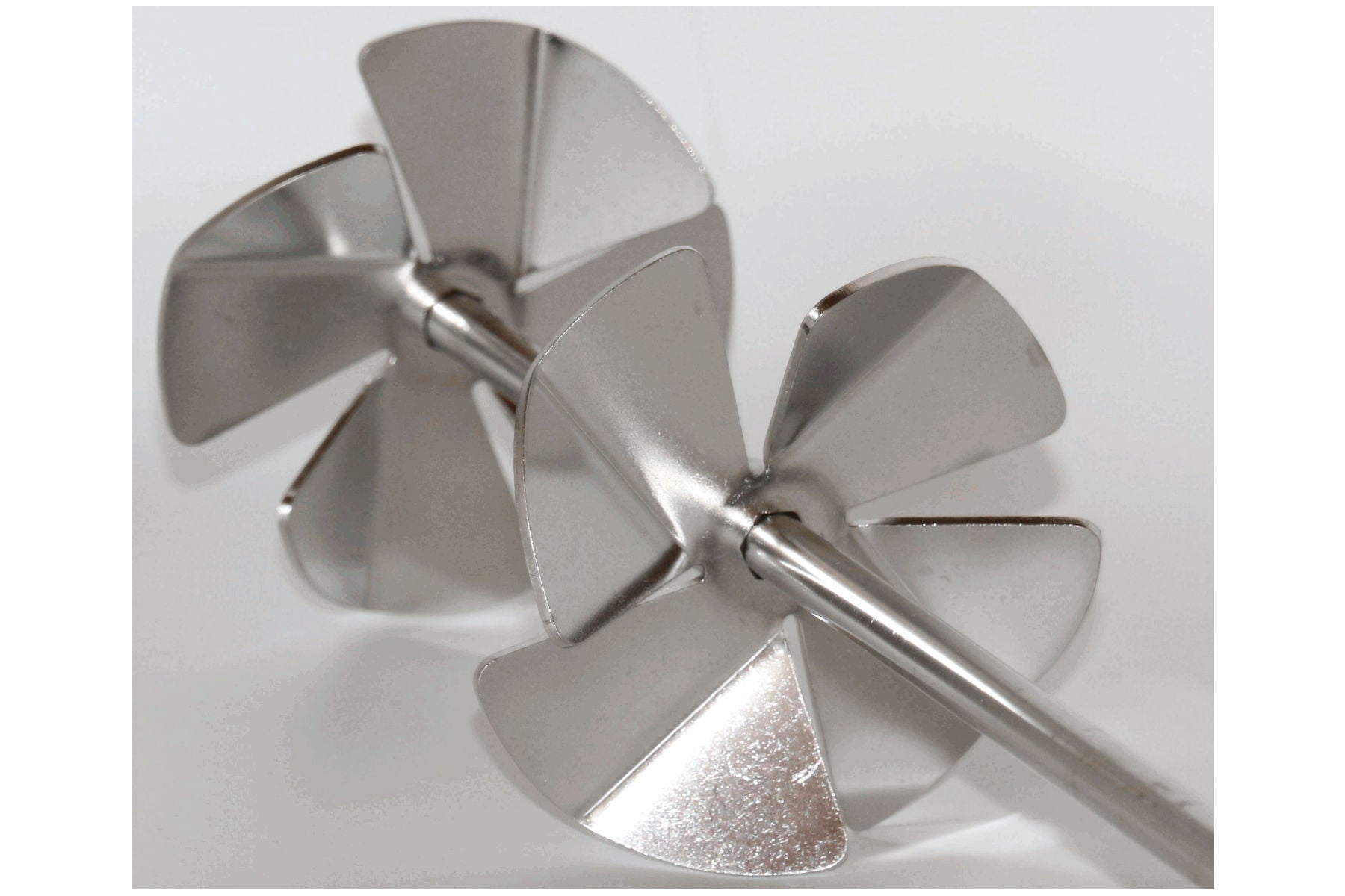 Honey stirrer stirring propeller made of stainless steel with 2 adjustable propellers to stir honey creamy 