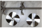 Honey stirrer stirring propeller made of stainless steel with 2 adjustable propellers to stir honey creamy 