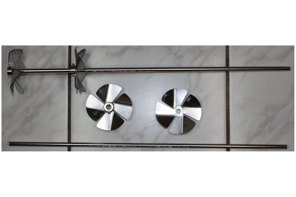 Honey stirrer stirring propeller made of stainless steel with 2 adjustable propellers to stir honey creamy 
