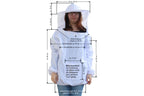 Imkerjacke mit abnehmbaren Schleier in Universalgröße und Imkerhandschuhe im Set