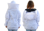 Imkerjacke mit abnehmbaren Schleier in Universalgröße und imprägnierte Imkerhandschuhe im Set
