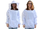 Imkerjacke mit abnehmbaren Schleier in Universalgröße und Imkerhandschuhe im Set