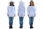 Imkerjacke mit abnehmbaren Schleier in Universalgröße und Imkerhandschuhe im Set
