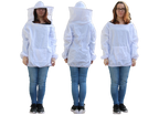 Imkerjacke mit abnehmbaren Schleier in Universalgröße und imprägnierte Imkerhandschuhe im Set