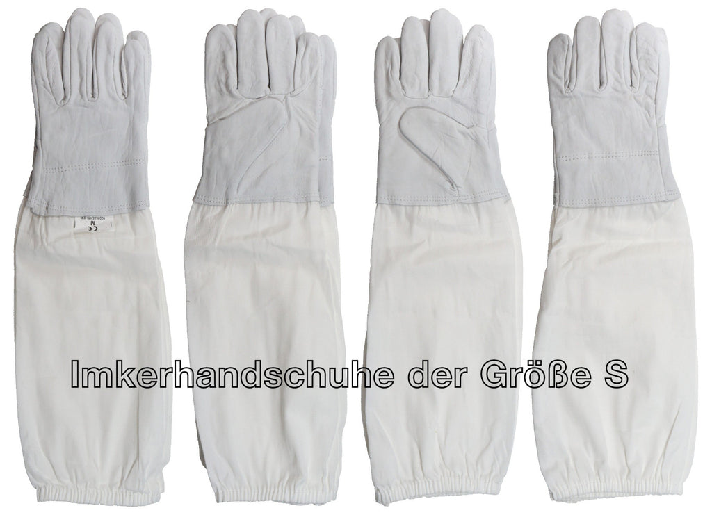1 Paar Imkerhandschuhe aus Ziegenleder mit Stulpen