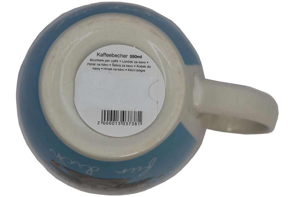 Jumbo Tasse XXL 550 ml Schutzengel blau "Schutzengel für dich"