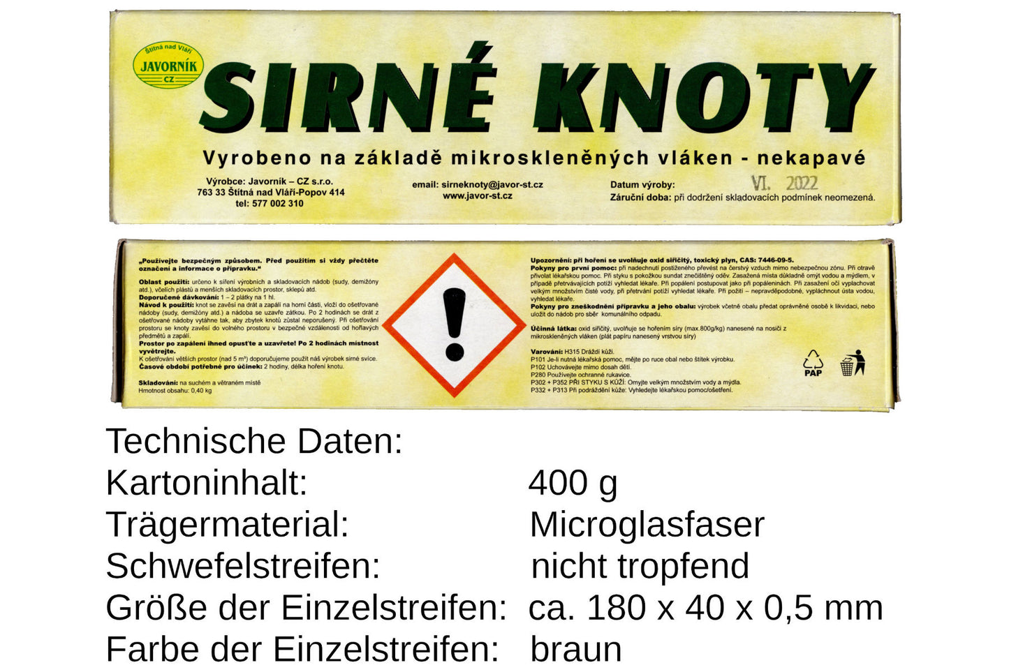 Edelstahl Schwefeldose Set mit 10 Schwefelstreifen braun zur Desinfektion bei Wachsmotte