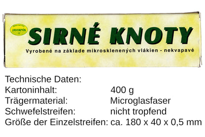 Edelstahl Schwefeldose Set mit 400 g Schwefelstreifen gelb zur Desinfektion bei Wachsmotte