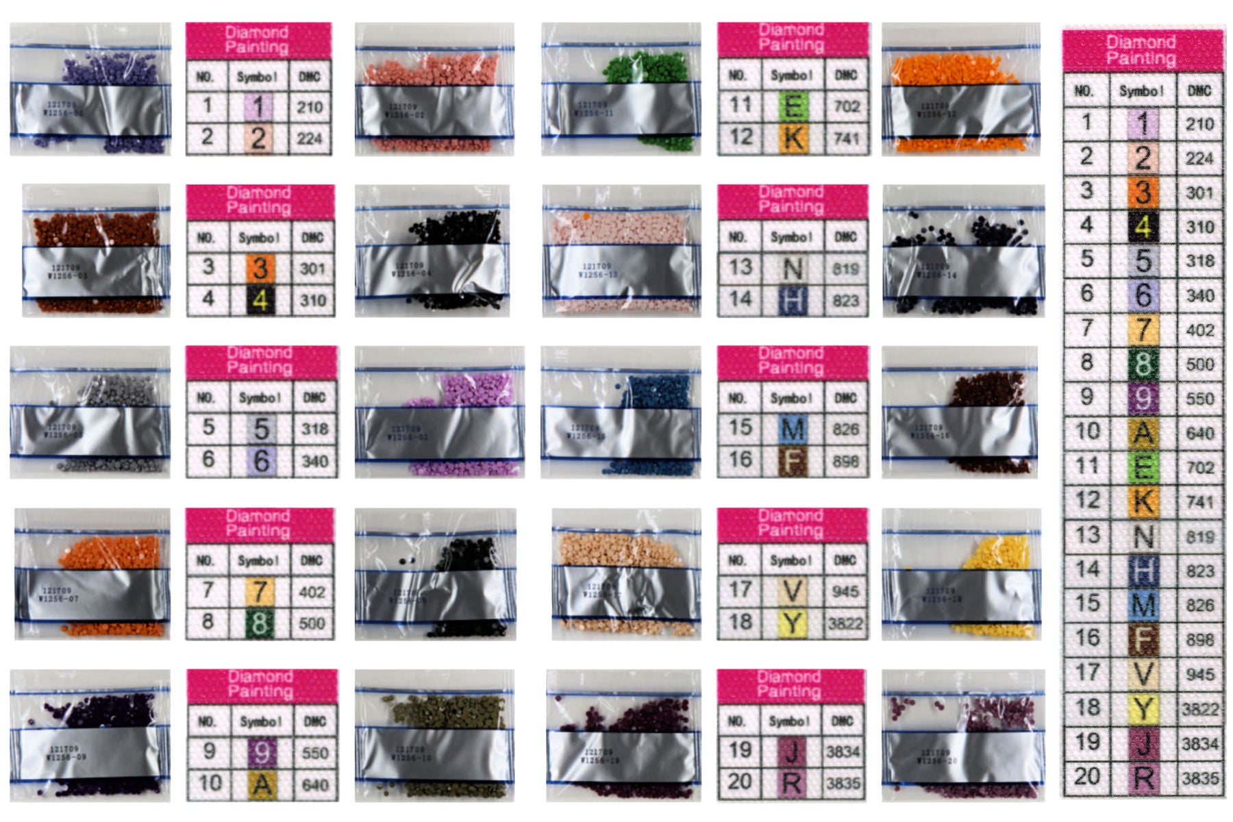 See vom Steg mit Schilf Diamond Painting 20 Farben 300  x 400 mm W1256