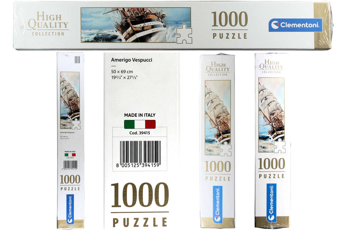 Segelschiff Amerigo Vespucci unter Segel Clementoni Puzzle 1000 Teile 50x69 cm