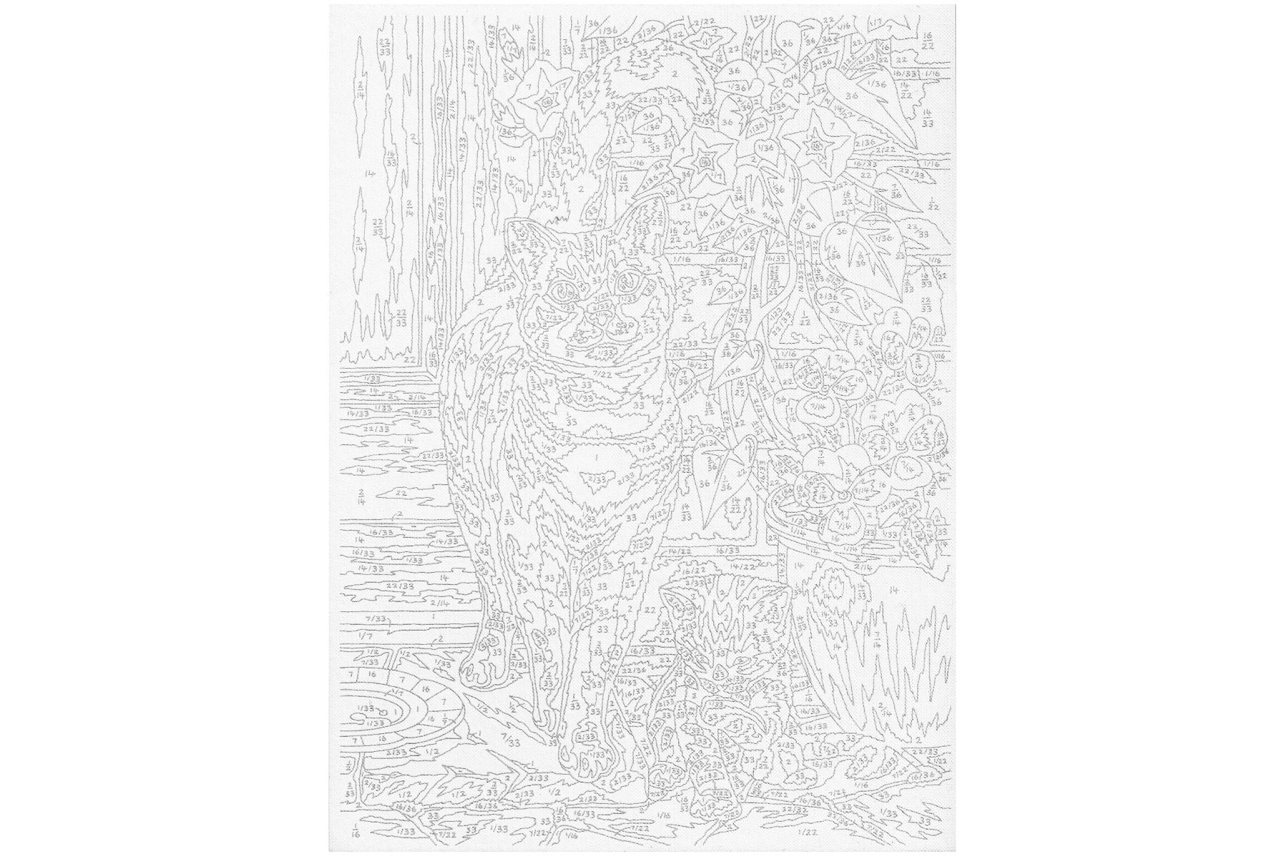 Katzen 2er-Set Sequin Art 0213 Malen nach Zahlen ab 8 Jahre 224x303 mm