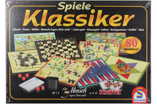 Schmidt Spiele Klassiker 49156 Spielesammlung mit 80 Spielideen für 2 - 6 Spieler