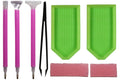 Diamond Painting 11-teilig Zubehör-Set 3 Stifte 2 Schalen 5 Kleber Pinzette
