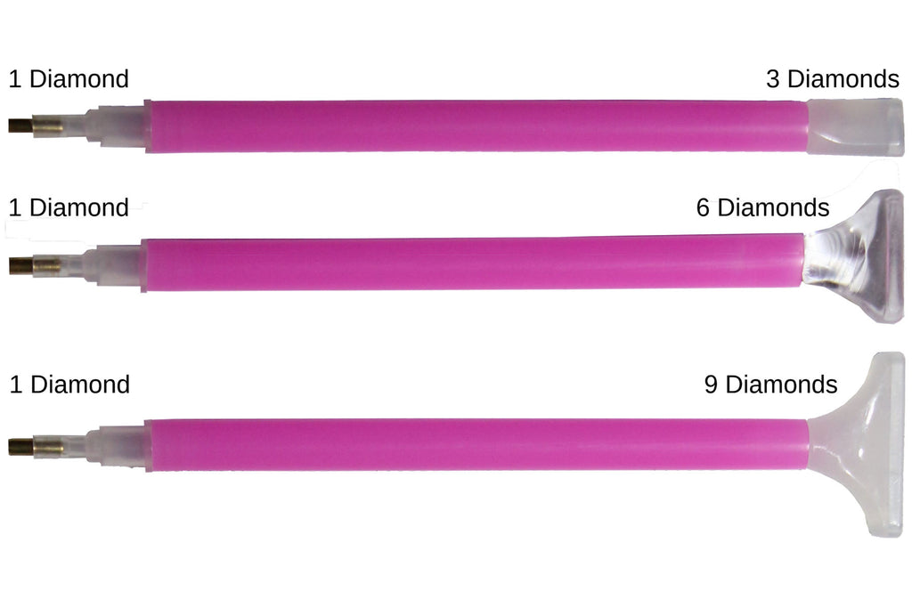 Diamond Painting 11-teilig Zubehör-Set 3 Stifte 2 Schalen 5 Kleber Pinzette