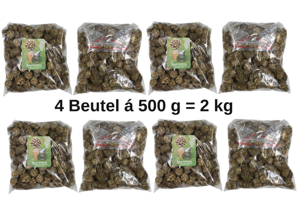 1 kg / 2 kg Rauchstoff Rauchpellets Graspellets Ø 14 mm - Ø 18 mm