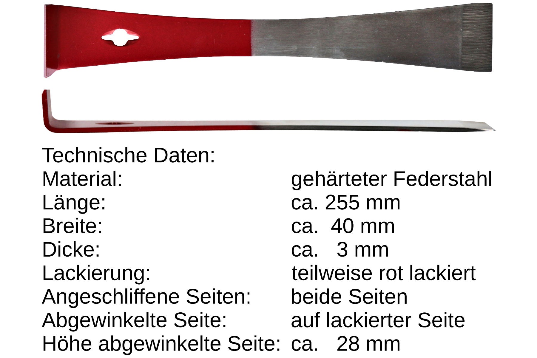 Imker Werkzeug Set Imkerbesen mit Rosshaar und Stockmeißel abgewinkelt