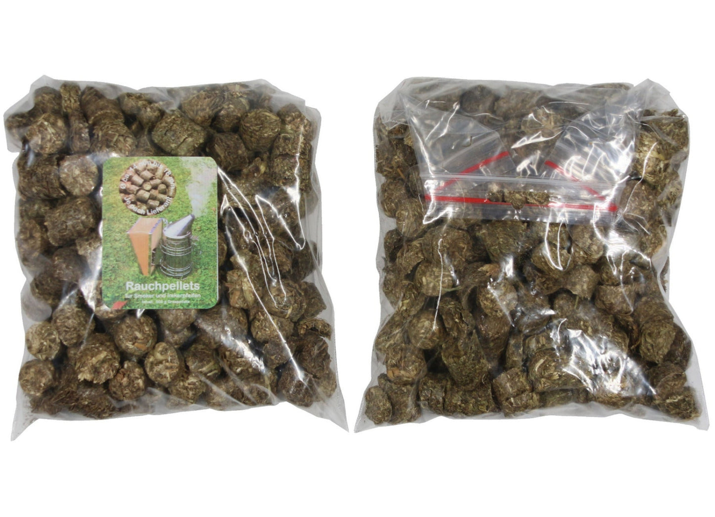 1 kg / 2 kg Rauchstoff Rauchpellets Graspellets Ø 14 mm - Ø 18 mm