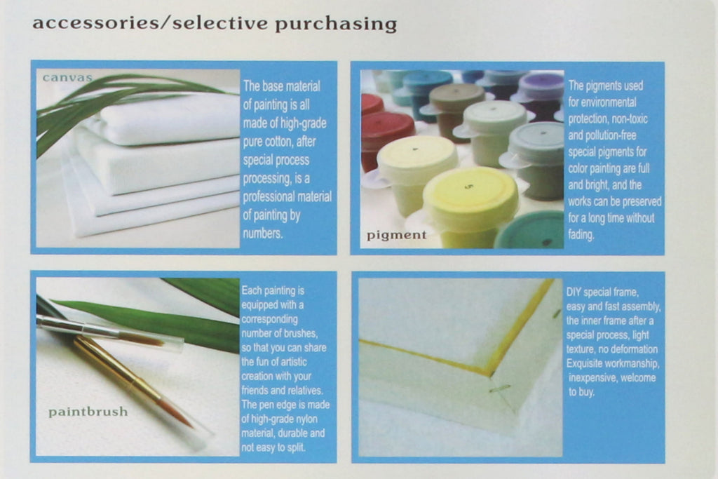 Blumenstrauß auf Rahmen 50 x 40 cm Malen nach Zahlen Acryl Set MS8596 24 Farben