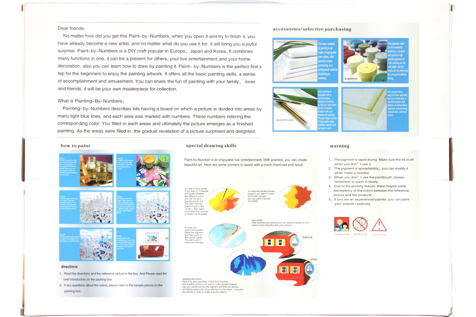 Blumenstrauß auf Rahmen 50 x 40 cm Malen nach Zahlen Acryl Set MS8596 24 Farben