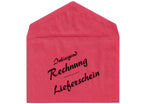 100 / 200 Briefumschläge DIN C6 rot Aufdruck "Innenliegend Rechnung - Lieferschein"