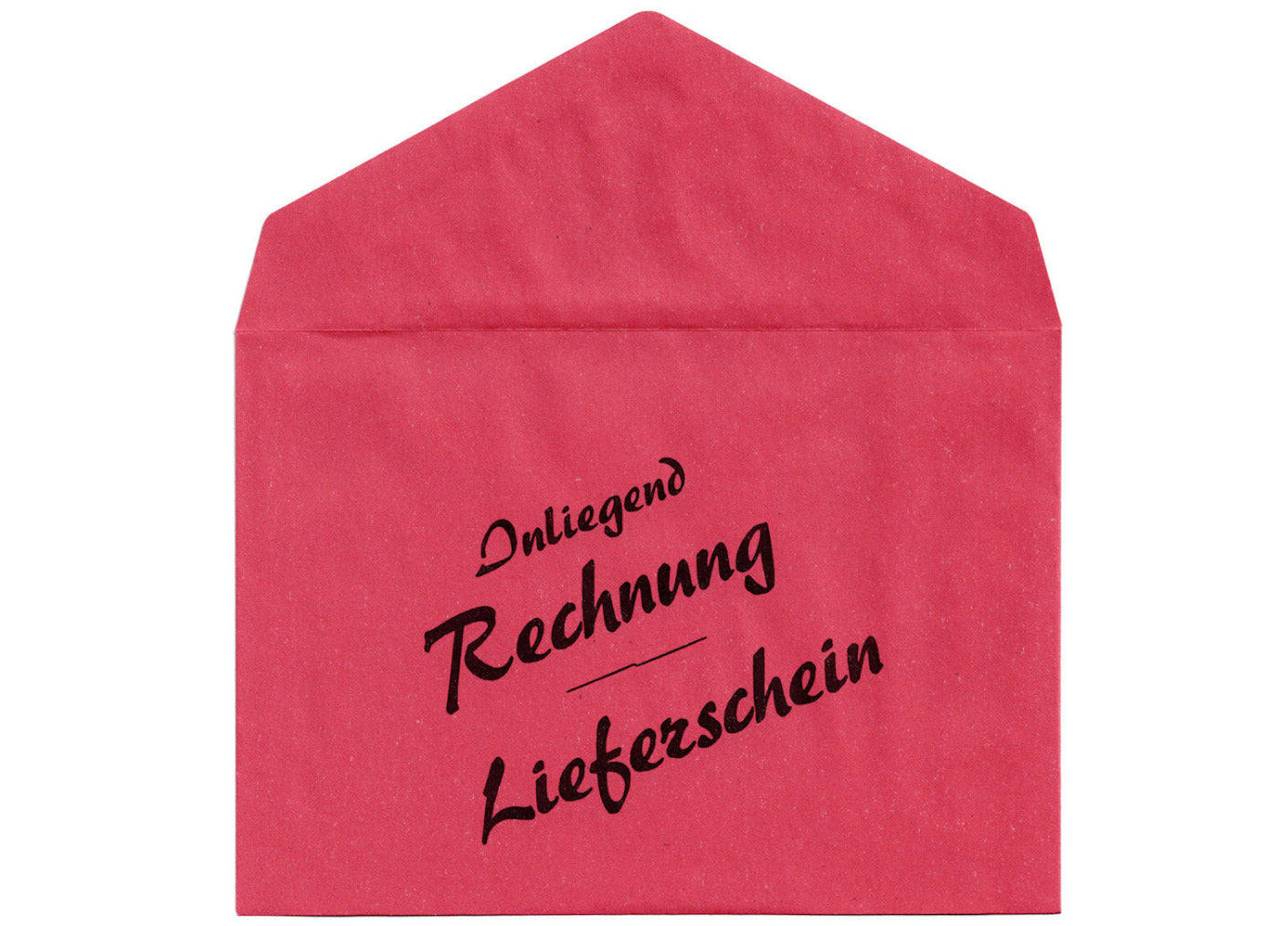 100 / 200 Briefumschläge DIN C6 rot Aufdruck "Innenliegend Rechnung - Lieferschein"