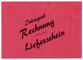 100 / 200 Briefumschläge DIN C6 rot Aufdruck "Innenliegend Rechnung - Lieferschein"