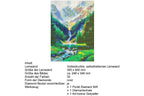 Wasserfall im Gebirgstal Diamond Painting 30 Farben 300 x 400 mm  CY-FJ00104