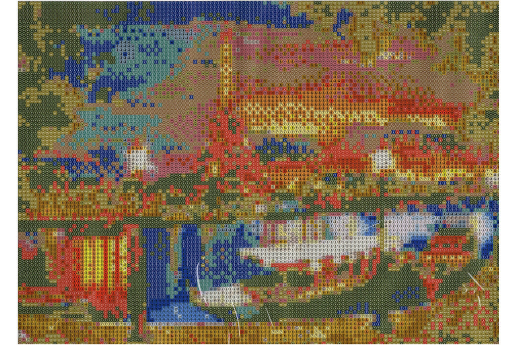 Paris mit Eiffelturm bei Nacht Diamond Painting 25 Farben 30x40cm  CY-FJ04448