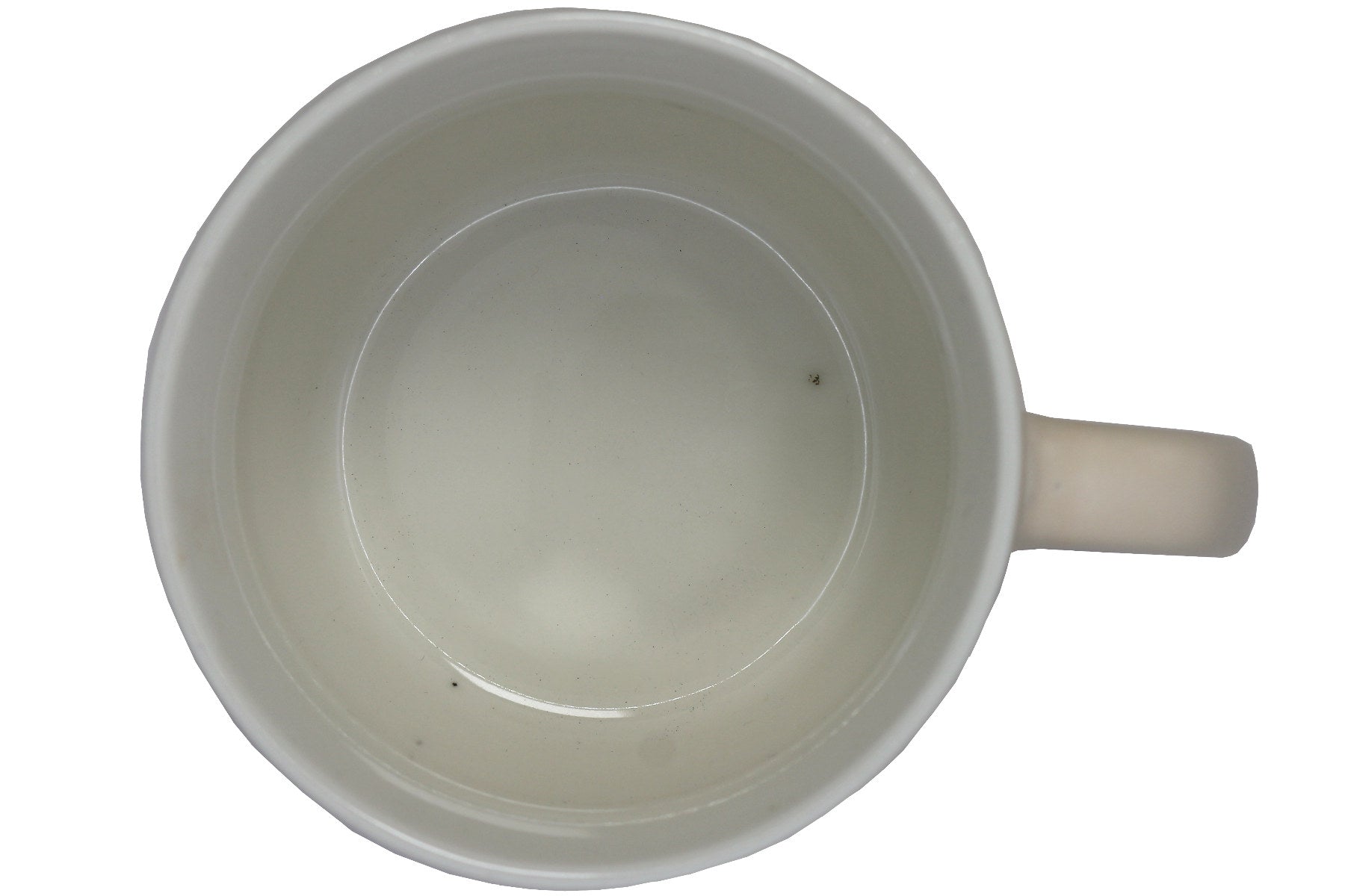 Jumbo Tasse XL 400 ml cremefarbig mit Schriftzug "But First Coffee"