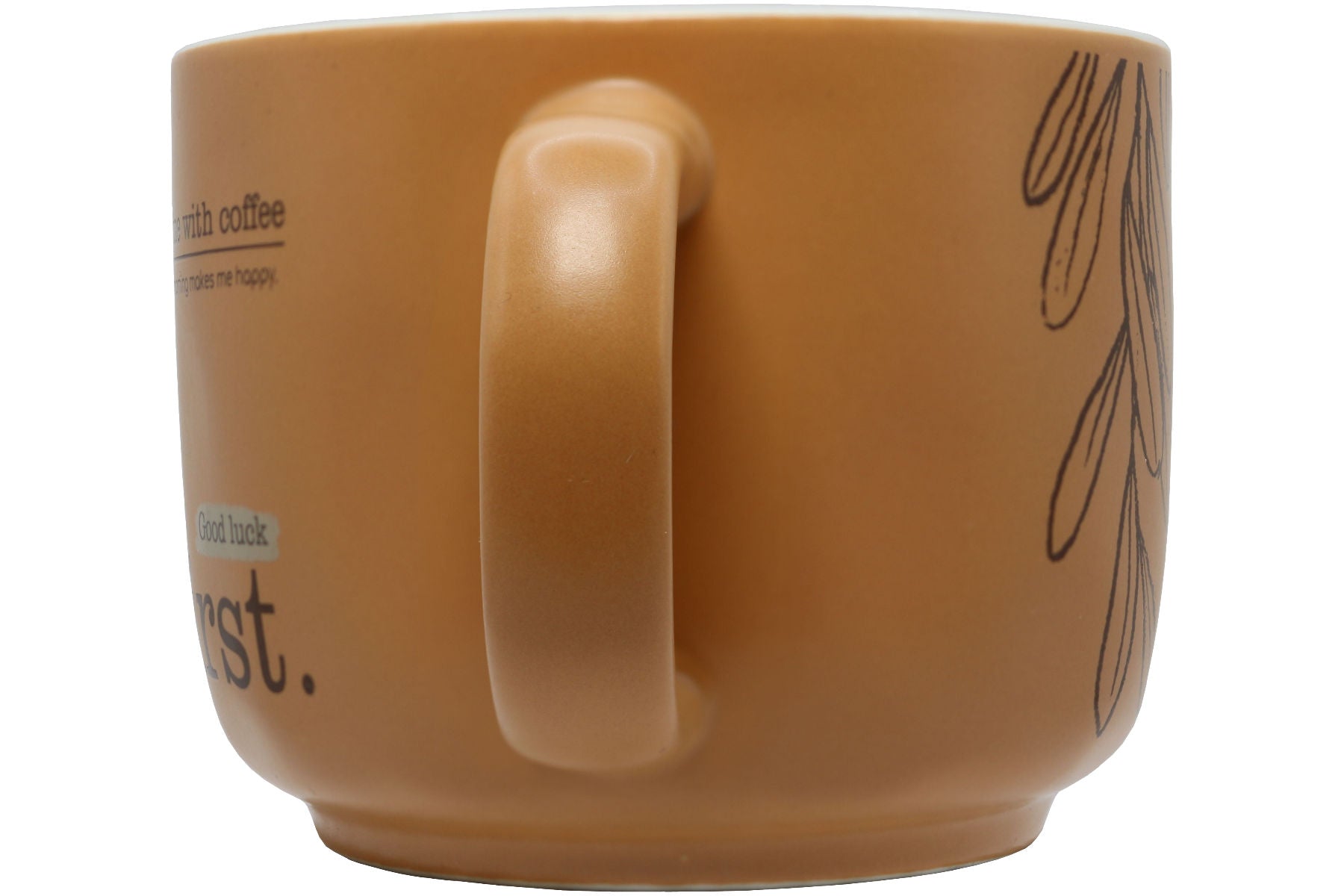 Jumbo Tasse XL 400 ml mit Schriftzug "Make Time with Coffee"