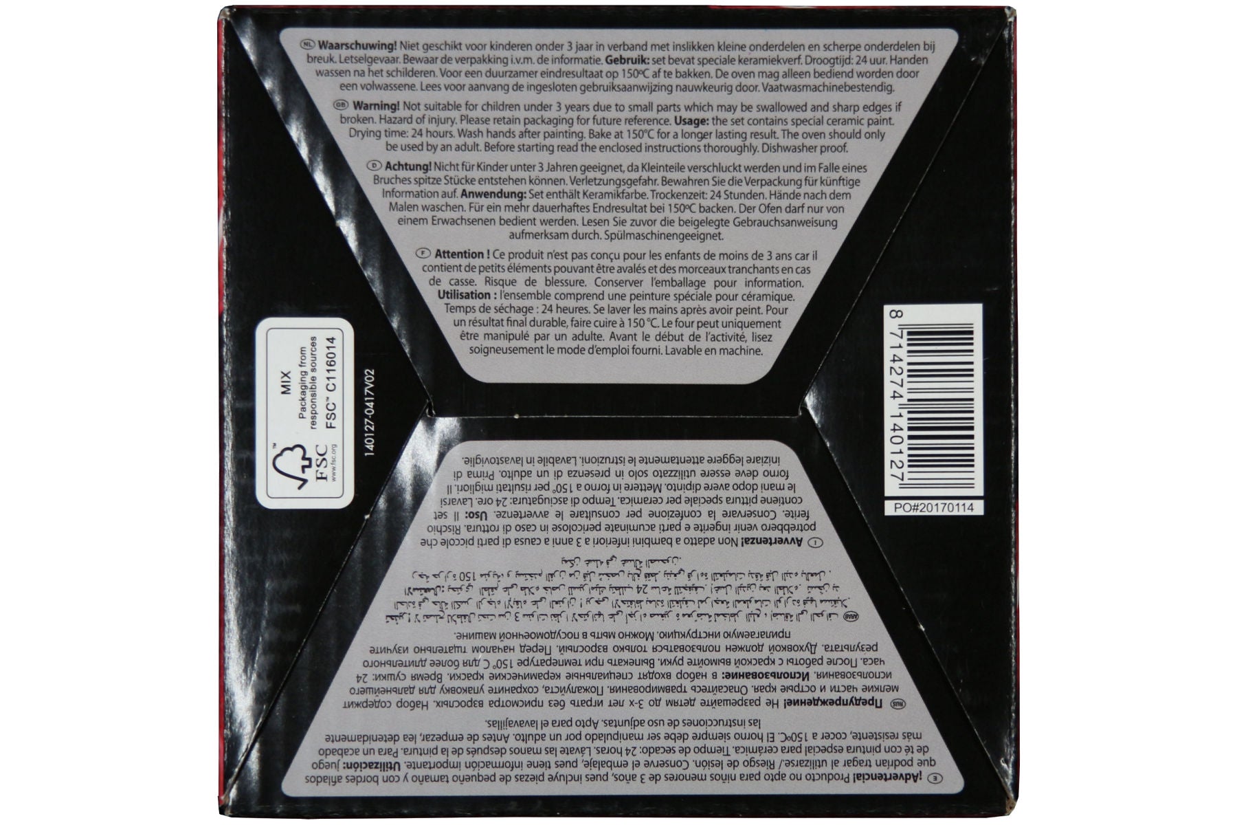 Cars 3 - Keramikbecher zum Ausmalen mit 5 Keramikfarben