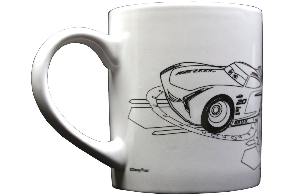 Cars 3 - Keramikbecher zum Ausmalen mit 5 Keramikfarben