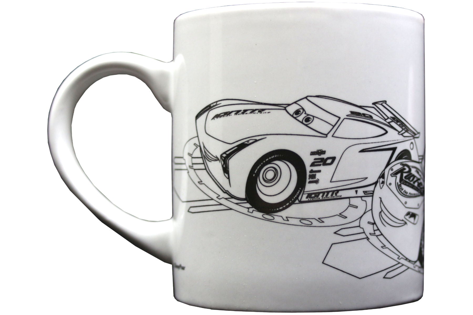 Cars 3 - Keramikbecher zum Ausmalen mit 5 Keramikfarben